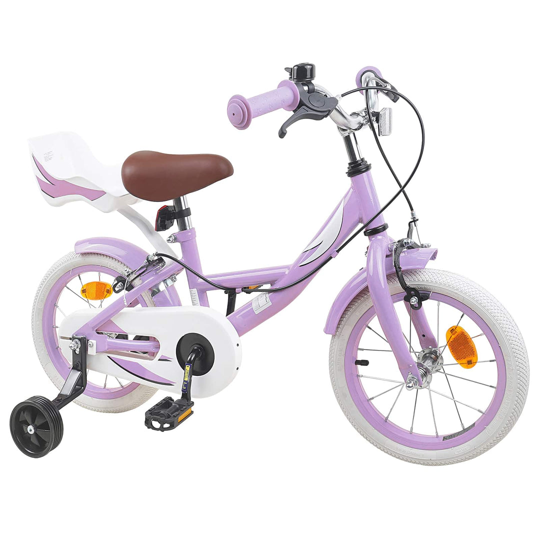 Børnecykel 16 tommer til 4-6 år gamle Lilla
