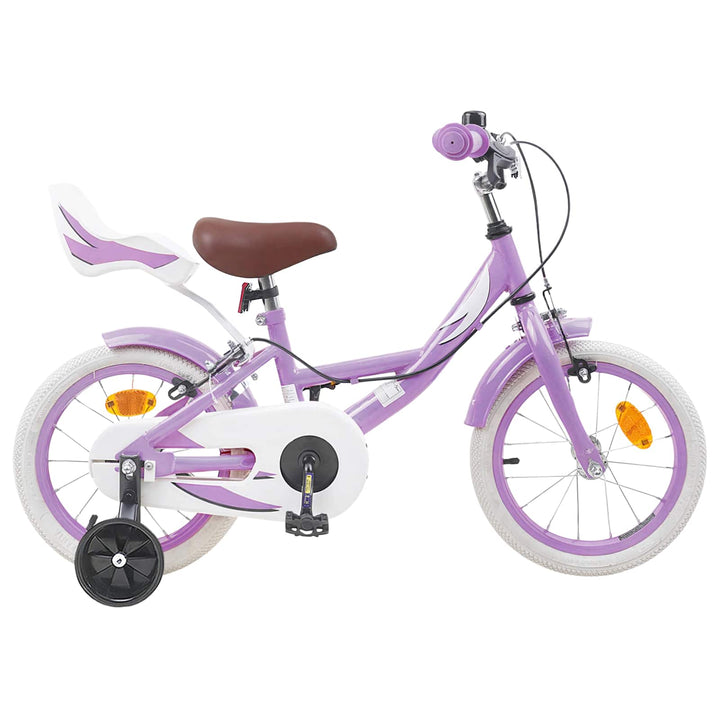 Børnecykel 16 tommer til 4-6 år gamle Lilla