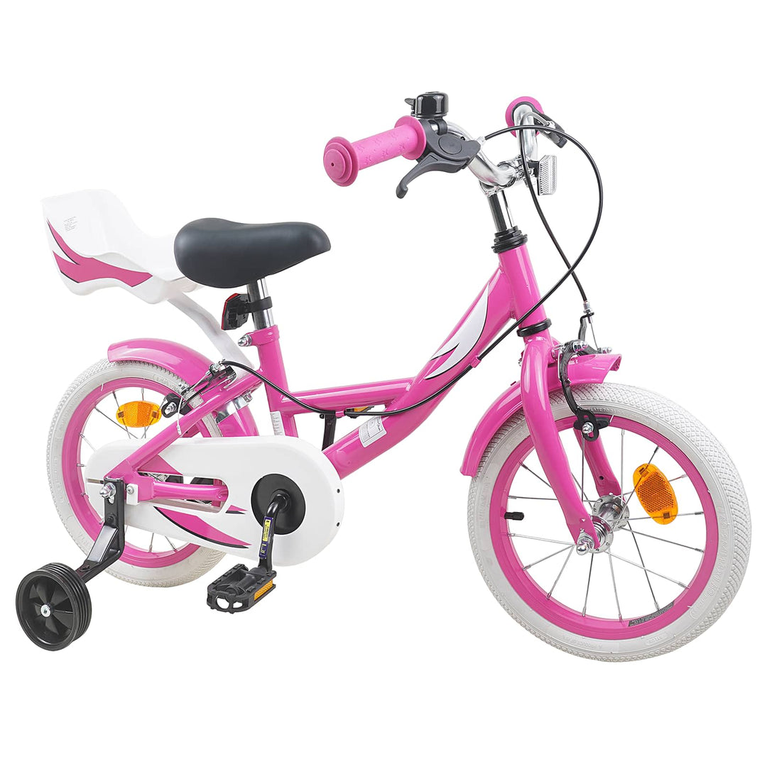 Børnecykel 12 tommer til 2-4 år gamle Lyserød