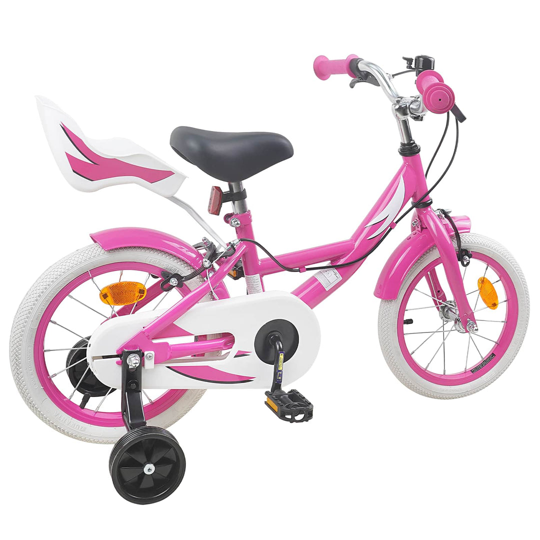 Børnecykel 14 tommer anbefalet til 3-5 år gammel Lyserød