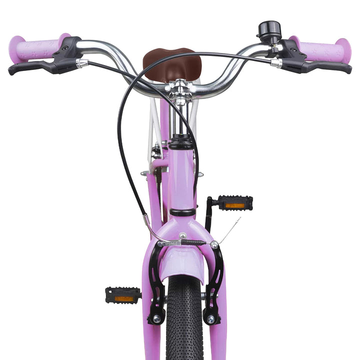 Børnecykel 18 tommer til 5-7 år gammel Lilla
