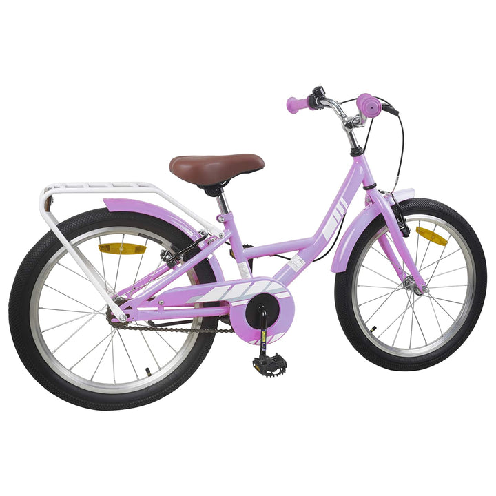 Børnecykel 20 tommer til børn i alderen 6-11 år Lilla
