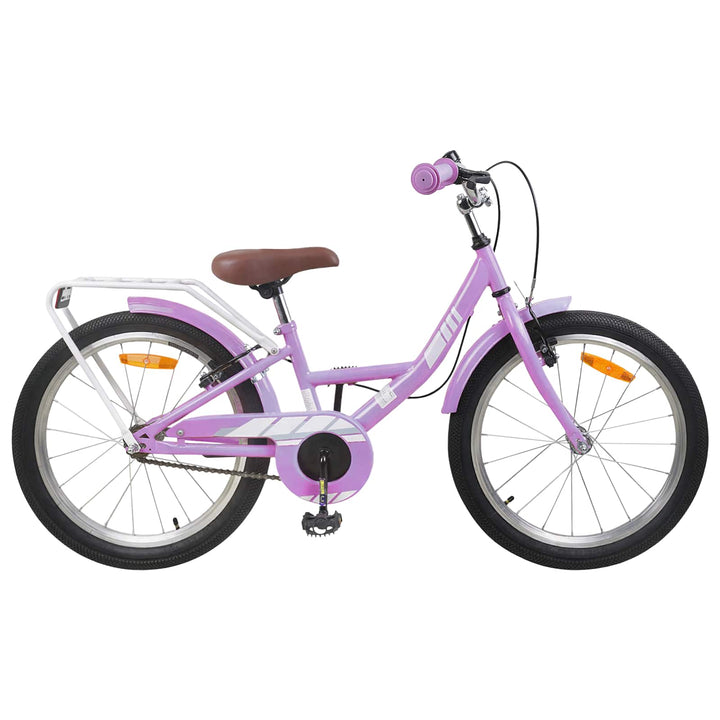 Børnecykel 20 tommer til børn i alderen 6-11 år Lilla