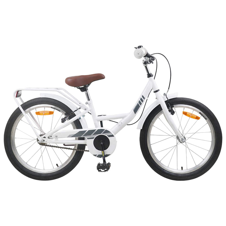 Børnecykel 20 tommer til børn i alderen 6-11 år Hvid
