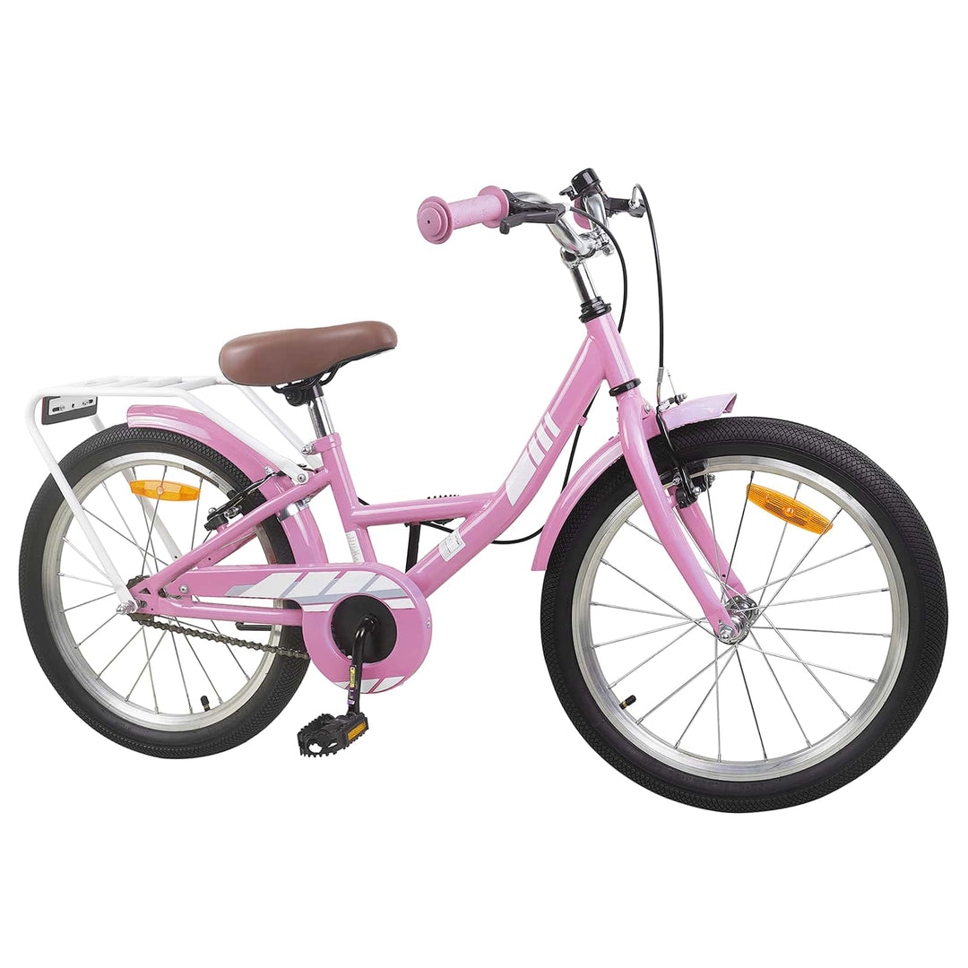 Børnecykel 18 tommer til 5-7 år gammel Lys pink