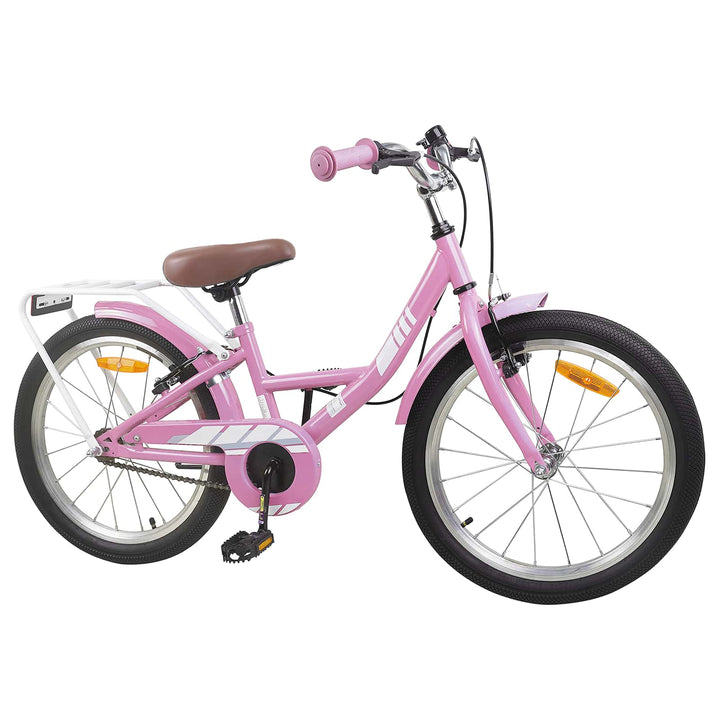 Børnecykel 18 tommer til 5-7 år gammel Lys pink