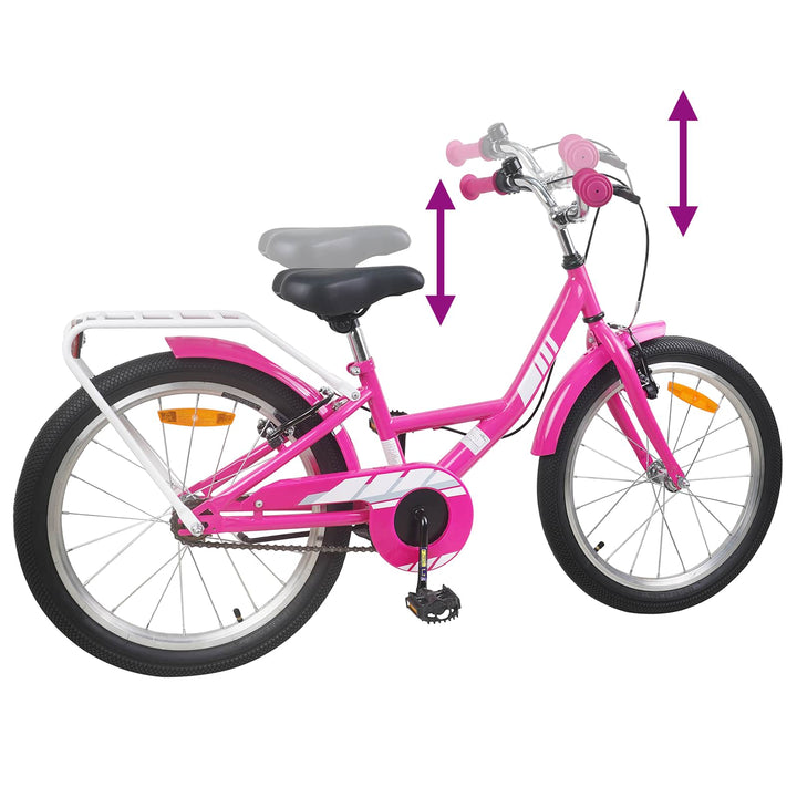 Børnecykel 20 tommer til børn i alderen 6-11 år Lyserød