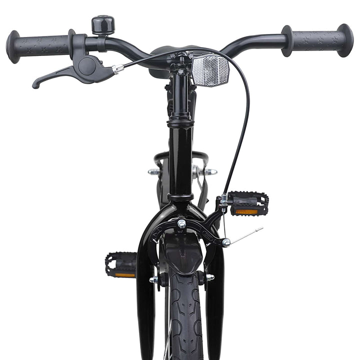 Børnecykel 18 tommer til 5-7 år gammel Sort