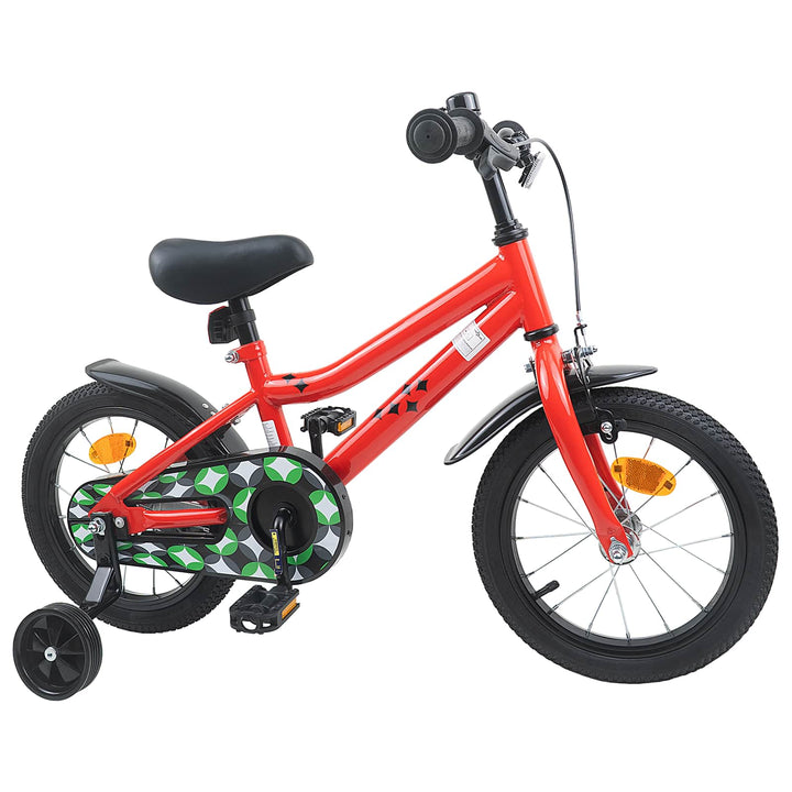 Børnecykel 14 tommer anbefalet til 3-5 år gammel Rød