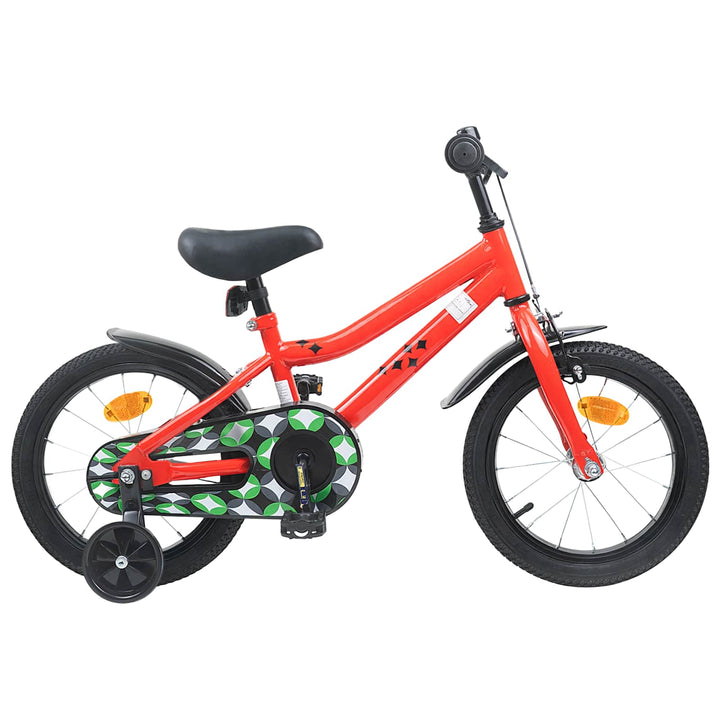 Børnecykel 16 tommer til 4-6 år gamle Rød