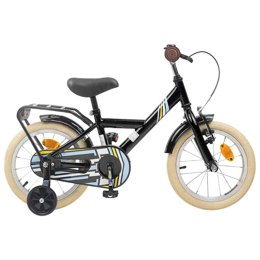 Børnecykel 12 tommer til 2-4 år gamle Sort