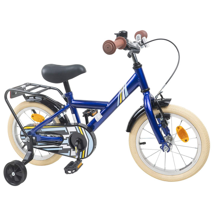 Børnecykel 16 tommer til 4-6 år gamle Mørk blå