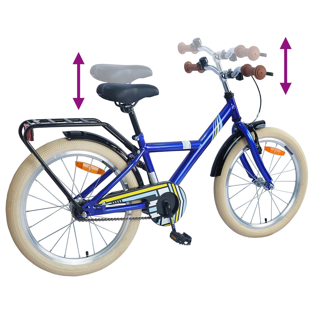 Børnecykel 24 tommer til 8-12 år Mørk blå