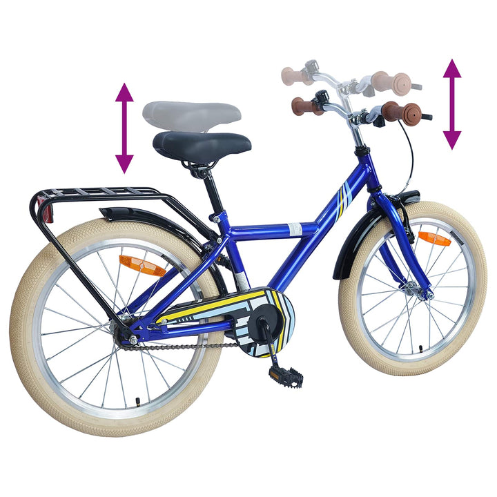 Børnecykel 24 tommer til 8-12 år Mørk blå