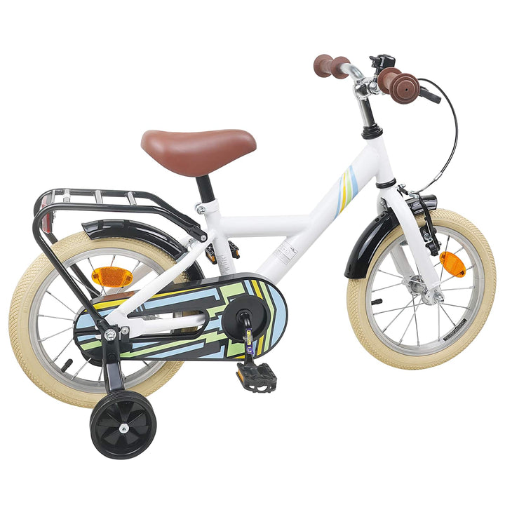 Børnecykel 16 tommer til 4-6 år gamle Hvid