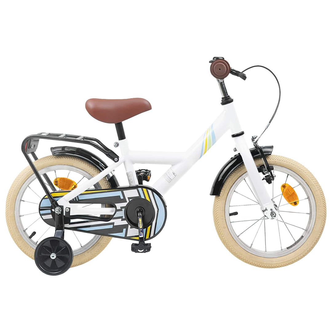 Børnecykel 16 tommer til 4-6 år gamle Hvid