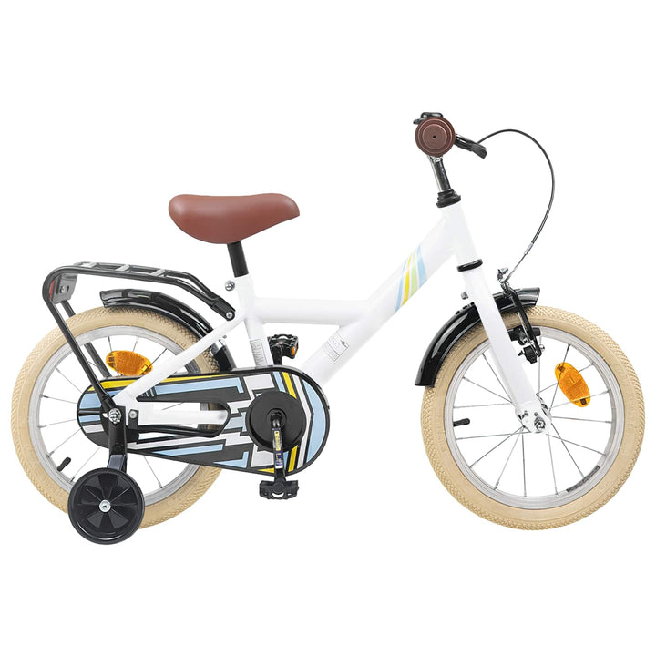 Børnecykel 16 tommer til 4-6 år gamle Hvid