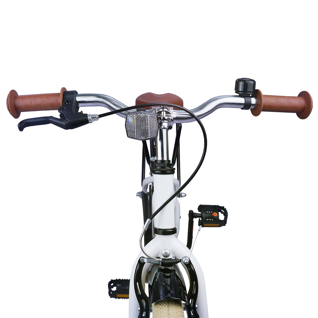 Børnecykel 18 tommer til 5-7 år gammel Hvid
