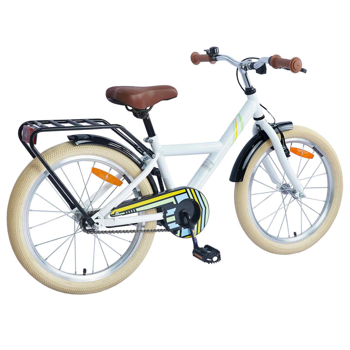 Børnecykel 20 tommer til børn i alderen 6-11 år Hvid