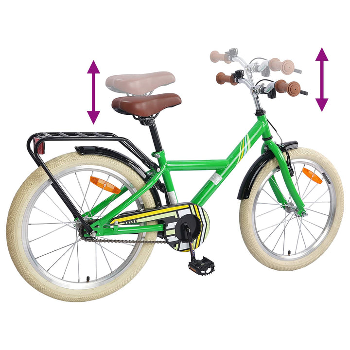 Børnecykel 24 tommer til 8-12 år Grøn