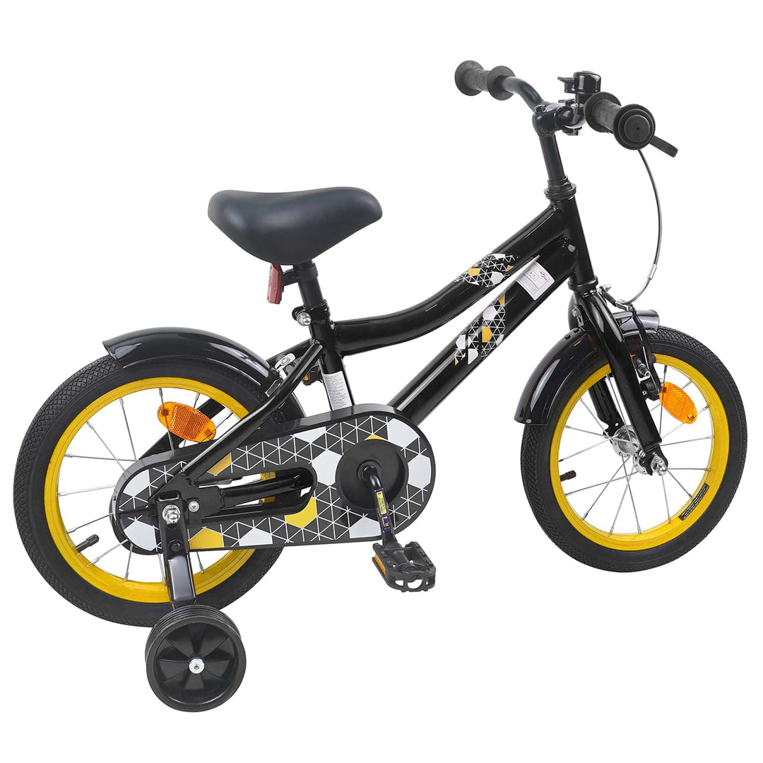 Børnecykel 16 tommer til 4-6 år gamle Sort