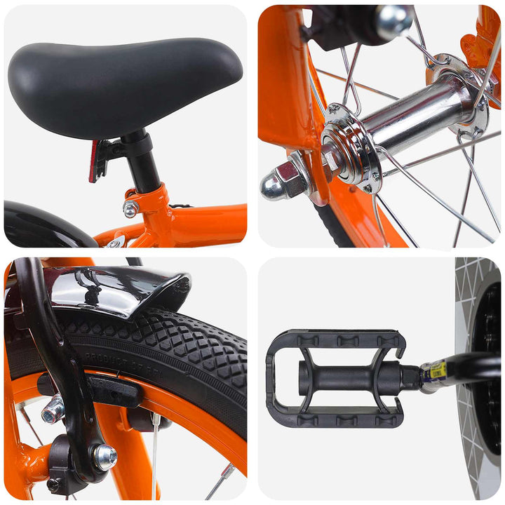 Børnecykel 12 tommer til 2-4 år gamle Orange