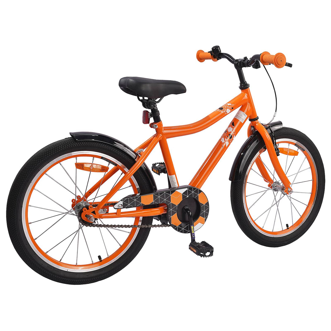 Børnecykel 18 tommer til 5-7 år gammel Orange