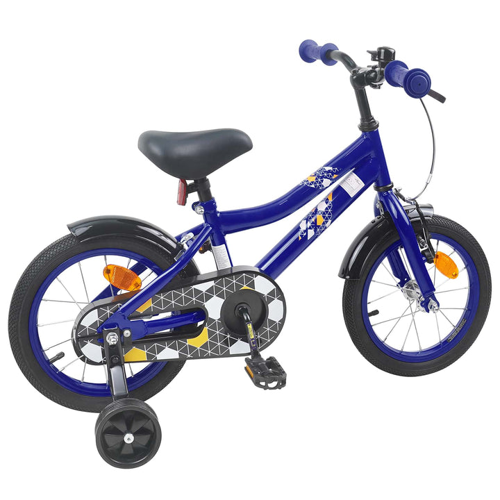 Børnecykel 16 tommer til 4-6 år gamle Mørk blå