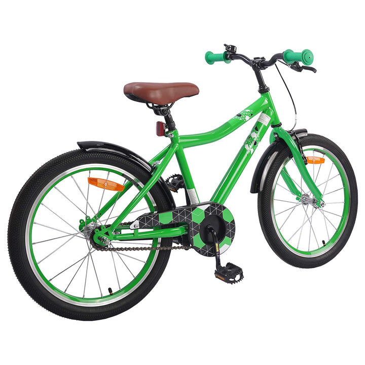 Børnecykel 18 tommer til 5-7 år gammel Grøn