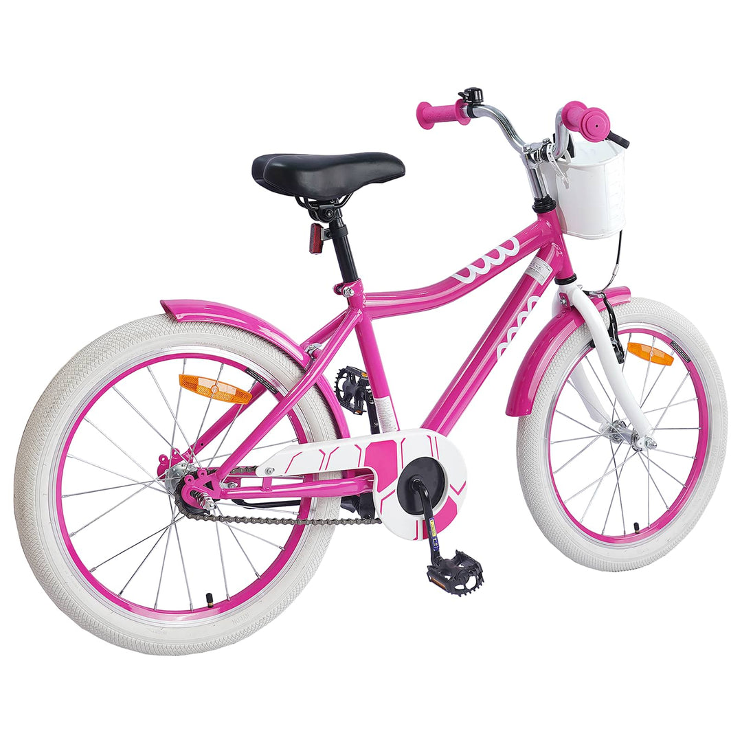 Børnecykel 20 tommer til børn i alderen 6-11 år Lyserød
