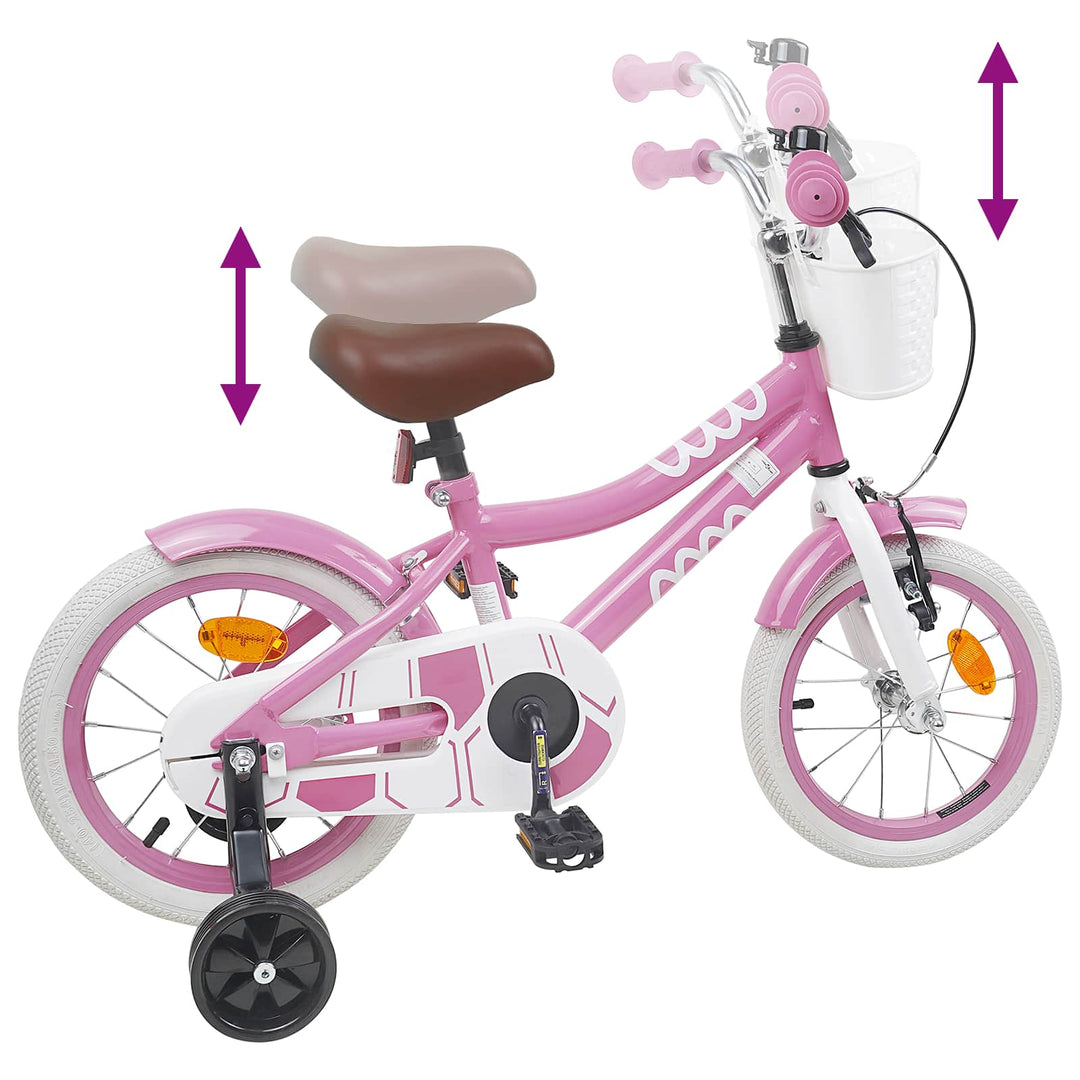 Børnecykel 12 tommer til 2-4 år gamle Lys pink