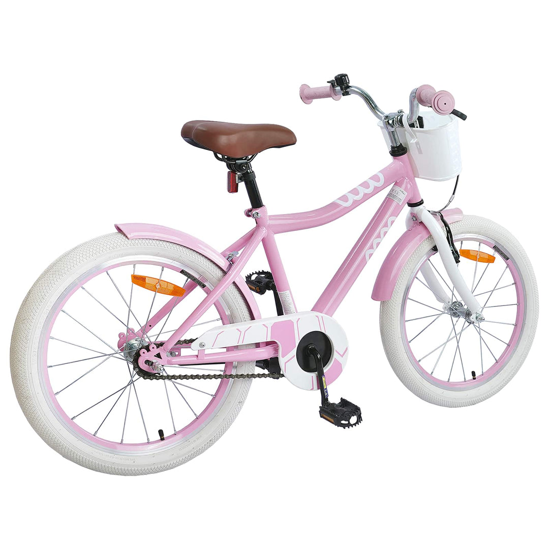 Børnecykel 18 tommer til 5-7 år gammel Lys pink