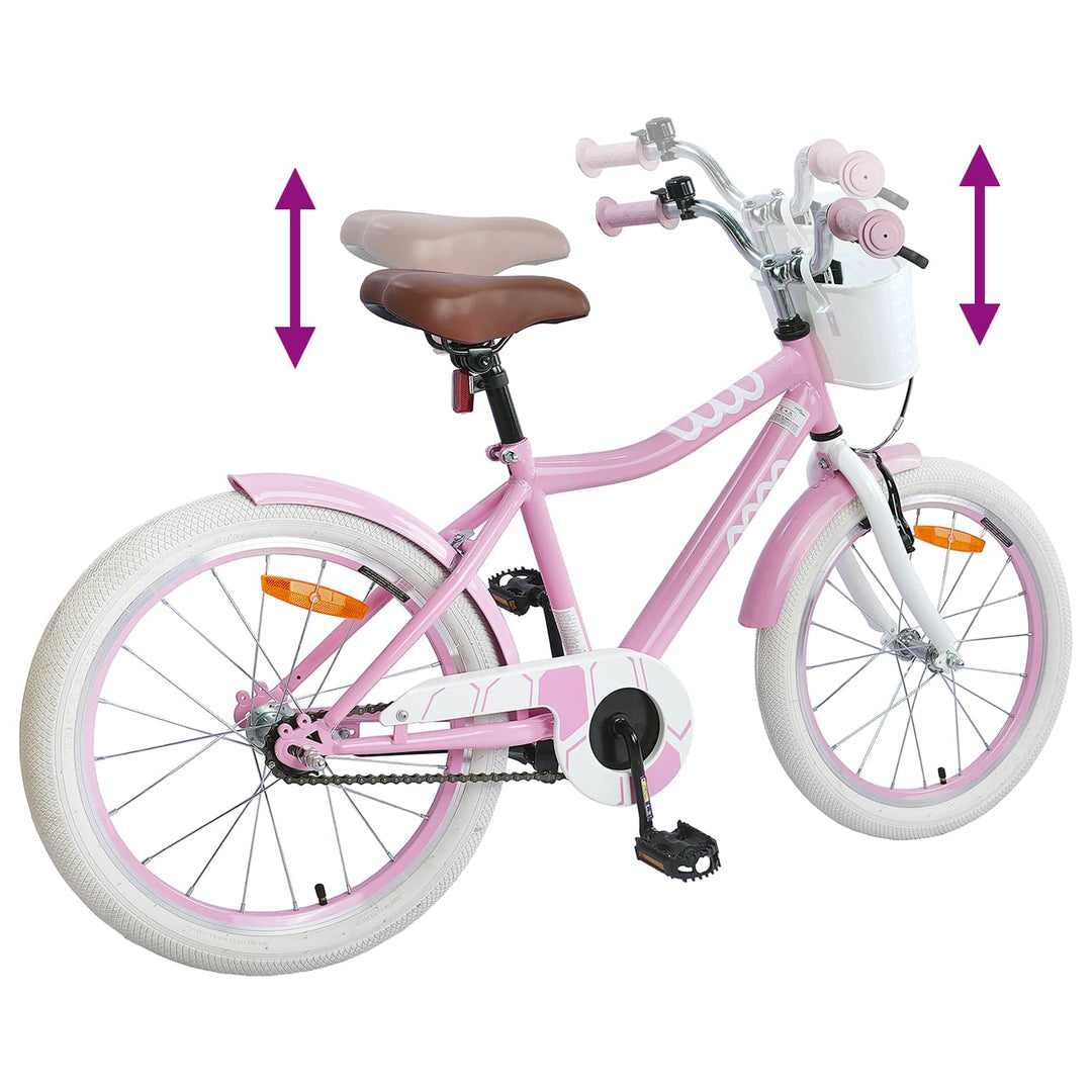 Børnecykel 20 tommer til børn i alderen 6-11 år Lys pink
