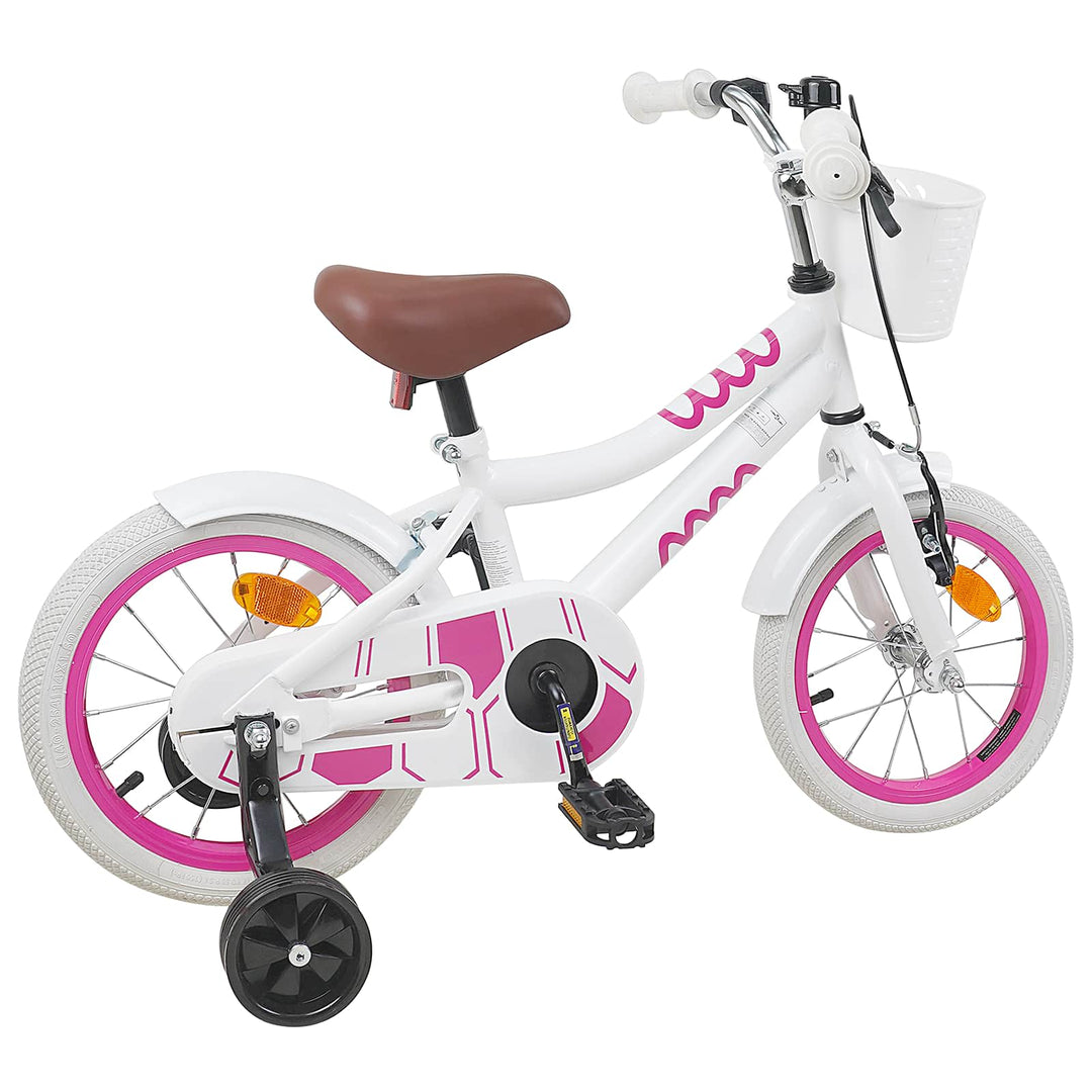 Børnecykel 12 tommer til 2-4 år gamle Hvid
