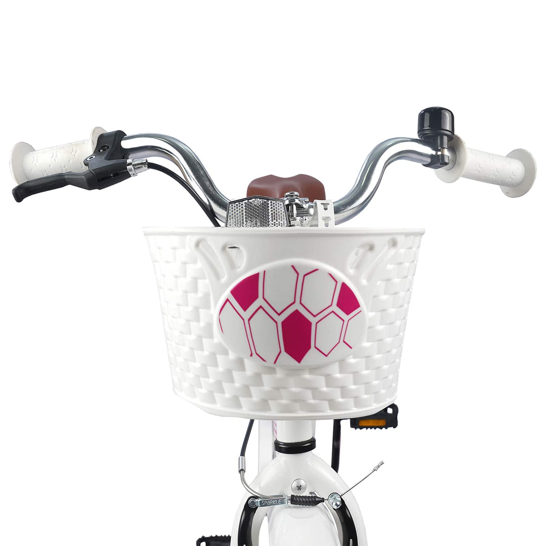 Børnecykel 20 tommer til børn i alderen 6-11 år Hvid