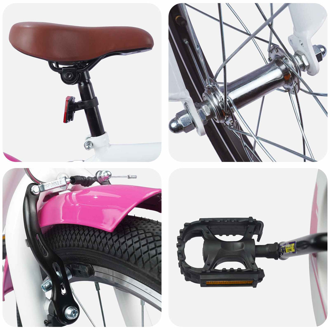 Børnecykel 24 tommer til 8-12 år Lyserød