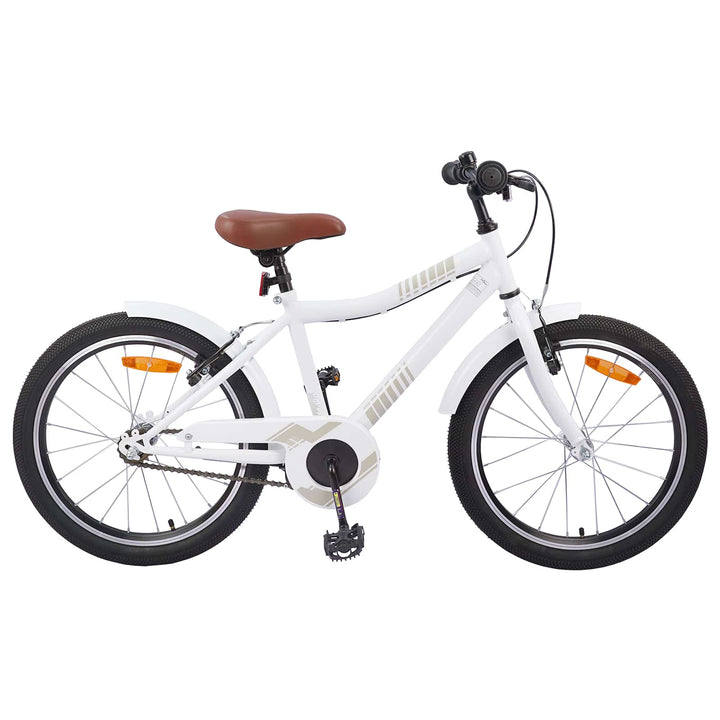 Børnecykel 20 tommer til børn i alderen 6-11 år hvid