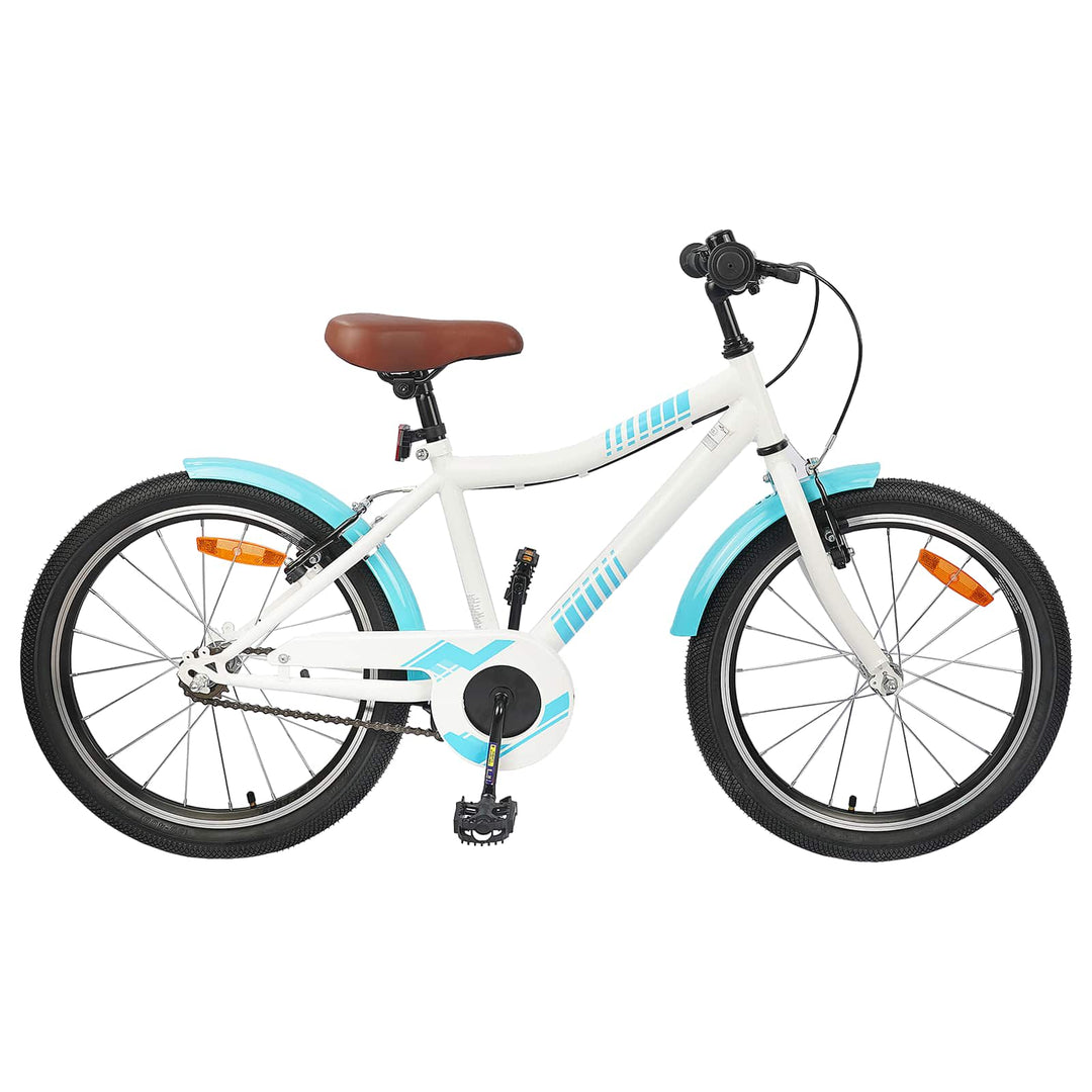 Børnecykel 18 tommer til 5-7 år gammel Lys blå
