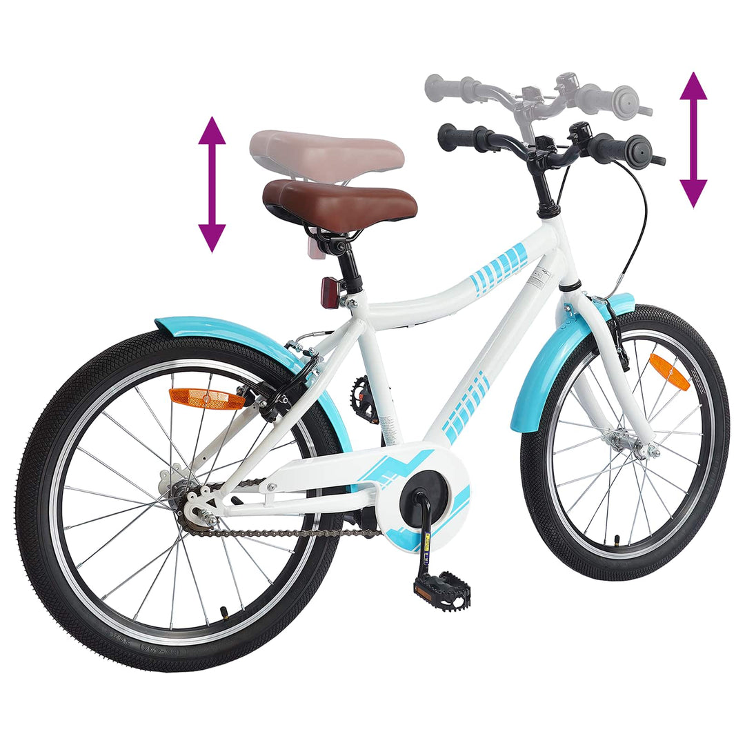 Børnecykel 20 tommer til børn i alderen 6-11 år Lys blå
