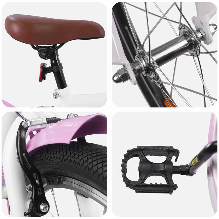 Børnecykel 24 tommer til 8-12 år Lys pink