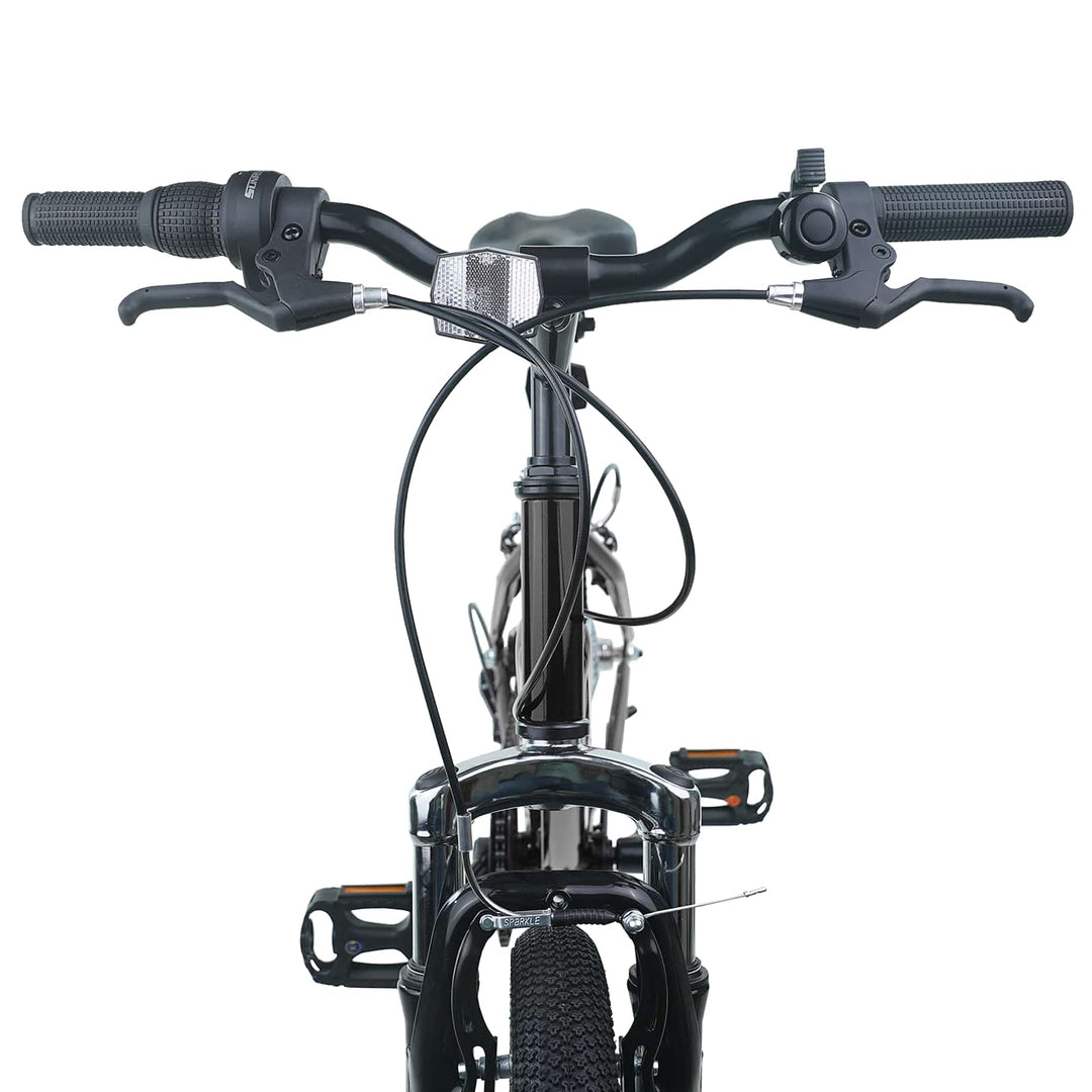 Børnecykel 20 tommer 6-Speed til børn i alderen 6-11 år Sort