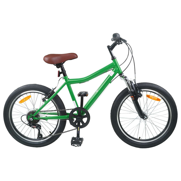 Børnecykel 24 tommer 6-Speed til 8-12 år Grøn