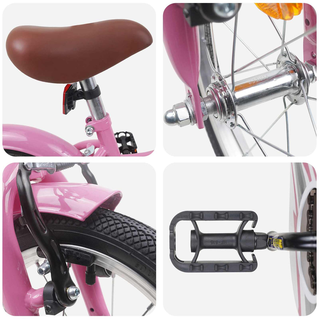 Børnecykel 14 tommer anbefalet til 3-5 år gammel Lys pink