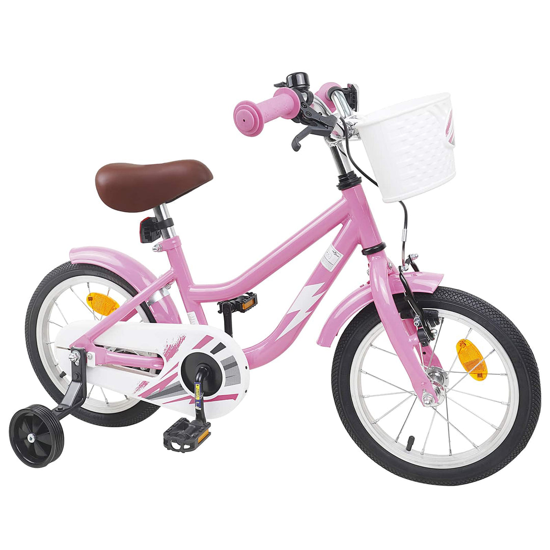 Børnecykel 16 tommer til 4-6 år gamle Lys pink