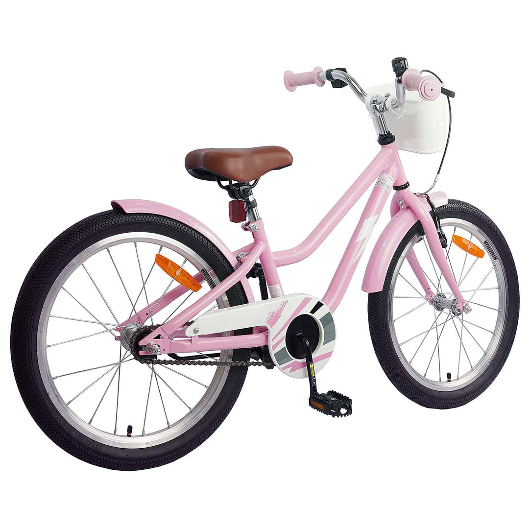 Børnecykel 20 tommer til børn i alderen 6-11 år Lys pink
