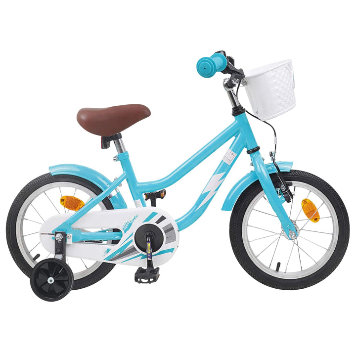 Børnecykel 16 tommer til 4-6 år gamle Lyseblå