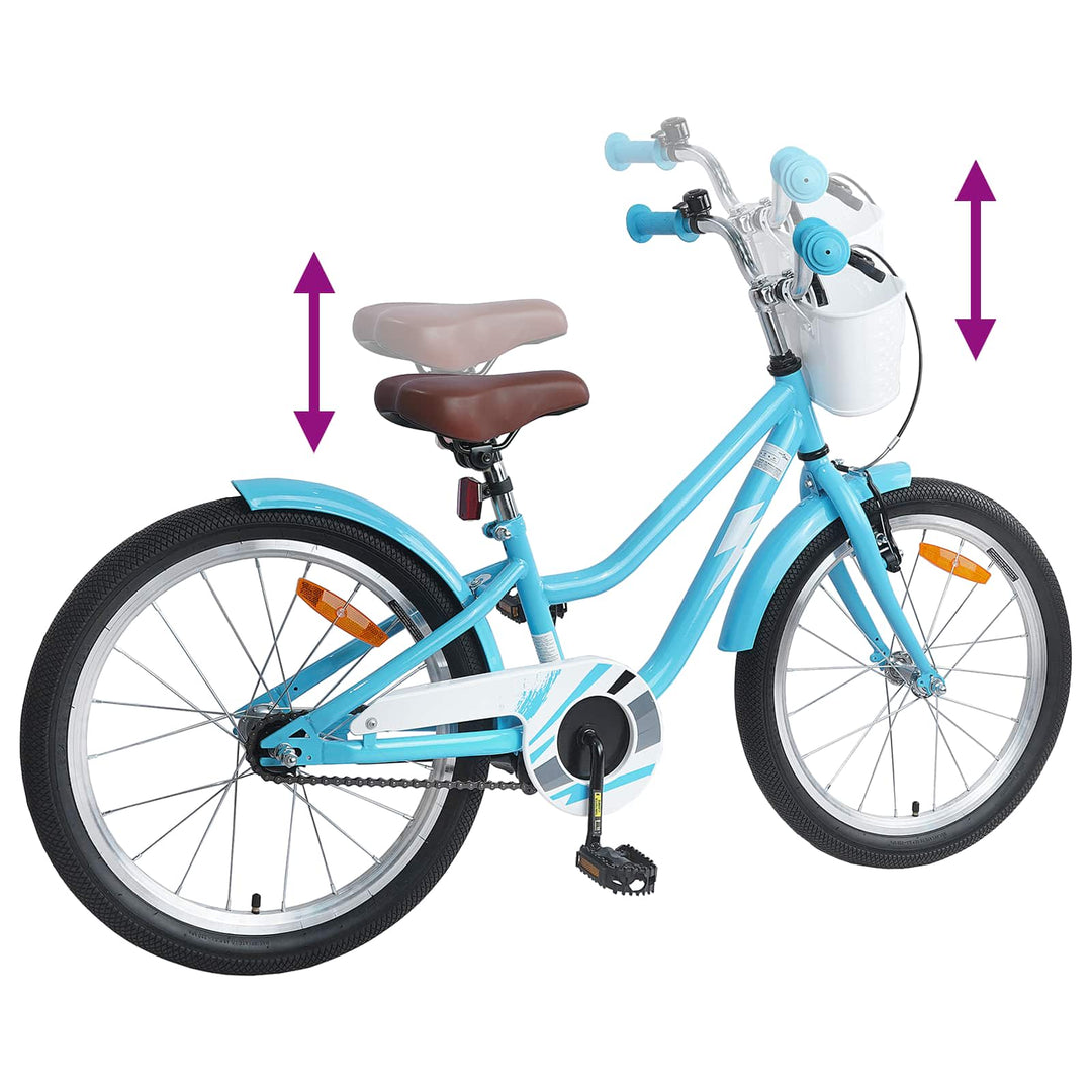 Børnecykel 20 tommer til børn i alderen 6-11 år Lyseblå