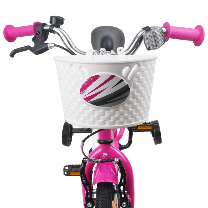 Børnecykel 12 tommer til 2-4 år gamle Mørk pink