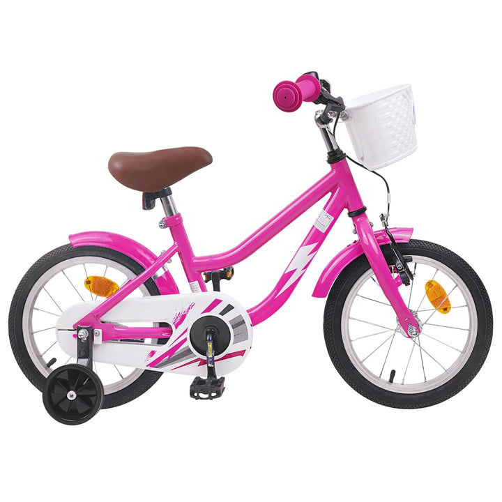 Børnecykel 12 tommer til 2-4 år gamle Mørk pink