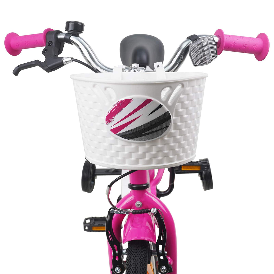 Børnecykel 16 tommer til 4-6 år gamle Mørk pink